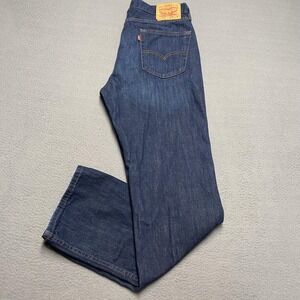 Levis 514 Jeans Mens 34x32 Blue Straight Leg Regular Fit Denim Medium Wash Pants